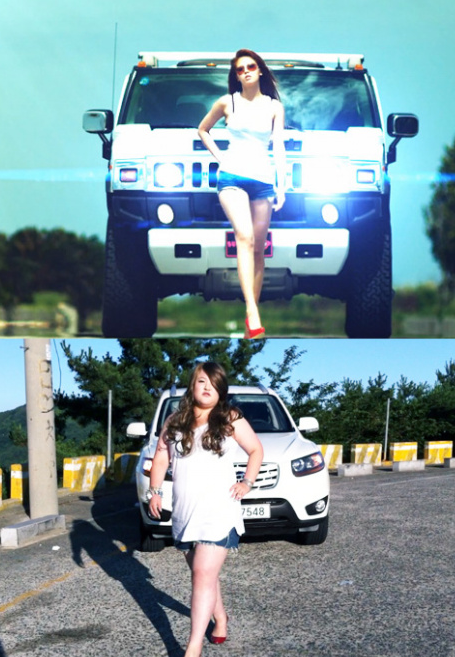 ▲ 현아와 이국주 ⓒ이국주 미니홈피