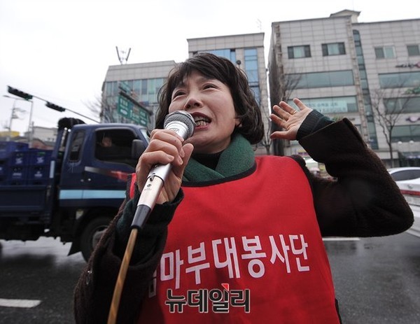 ▲ 주옥순 엄마부대봉사단 대표. ⓒ뉴데일리