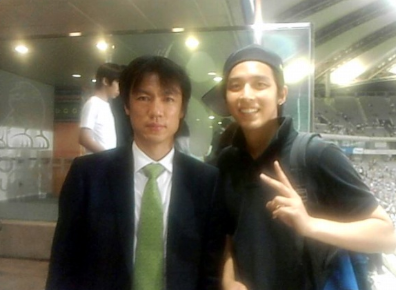 ▲ 홍명보 신민철 ⓒ신민철 미니홈피