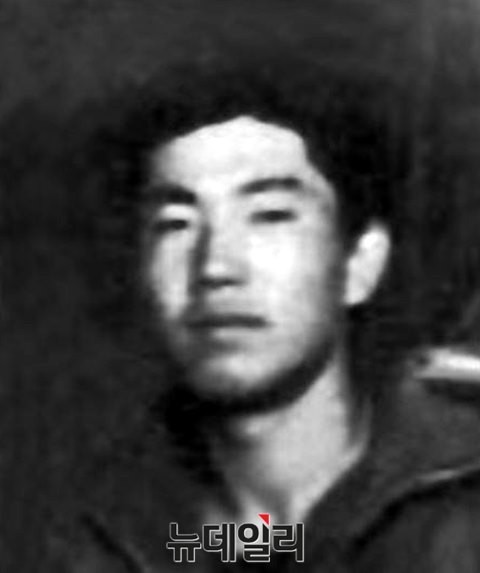 ▲ '8월의 6.25전쟁 영웅'으로 선정된 고종석 해병대 일등병조의 모습. ⓒ뉴데일리