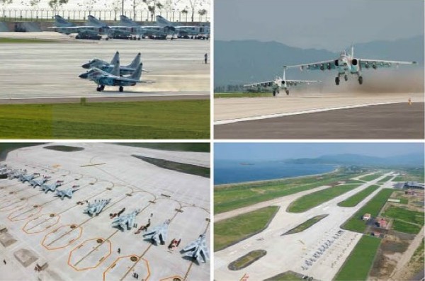 ▲ 공군 지휘관 전투비행술 경기대회.ⓒ조선중앙통신