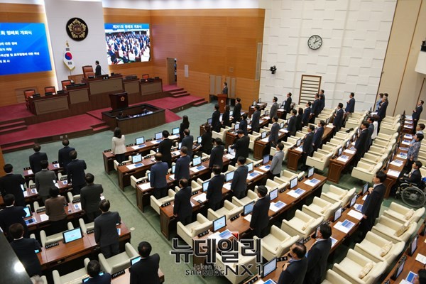서울시의회가 열린 모습. ⓒ뉴데일리 정상윤 기자