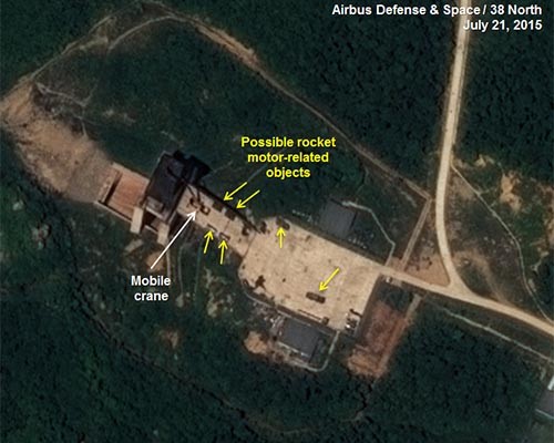 美북한전문매체 38노스가 공개한 北 동창리 미사일 시험장 모습. ⓒ38노스 홈페이지 캡쳐