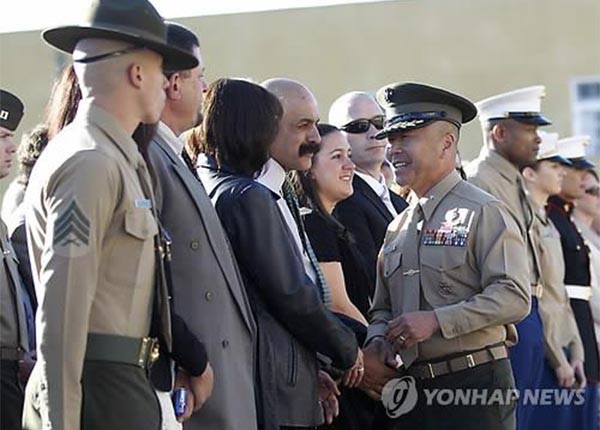 ▲ 美해병 1사단장을 맡게 된 대니얼 유 준장. ⓒ연합뉴스. 무단전재 및 재배포 금지.