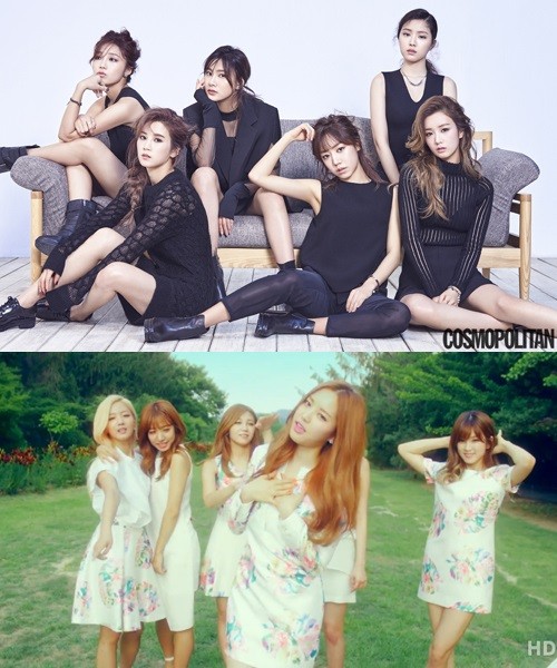 ▲ 에이핑크 ⓒ코스모폴리탄,에이핑크 꽃잎점 뮤직비디오