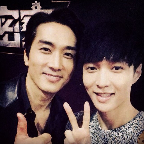 ▲ 송승헌과 exo레이ⓒ레이 SNS