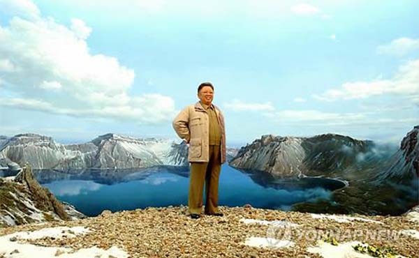 ▲ 중국에서 제작한 김정일 밀랍인형. ⓒ연합뉴스. 무단전재 및 재배포 금지.