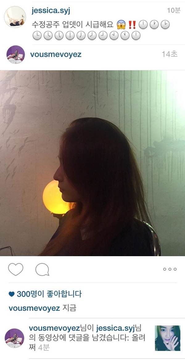 ▲ ⓒ온라인 커뮤니티, 제시카 크리스탈 인스타그램