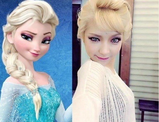 ▲ 엘사 초아ⓒ인터넷커뮤니티