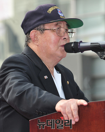 ▲ 이상훈 애국단체총협의회 공동 상임의장. ⓒ 뉴데일리 이종현 사진기자