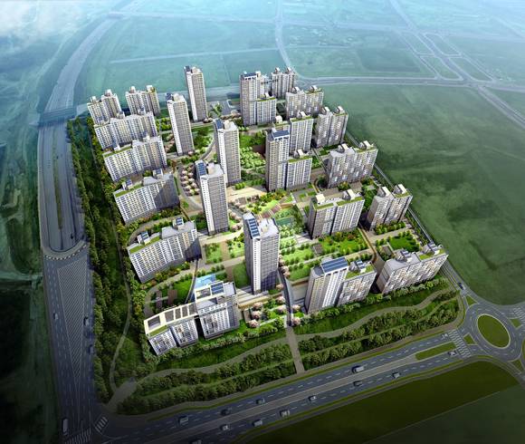 ▲ 현대건설·현대엔지니어링 컨소시엄이 세종시 다정동에 1631가구 규모의 '힐스테이트 세종 2차'를 분양한다. 사진은 힐스테이트 세종 2차 조감도.ⓒ현대건설