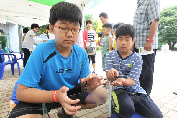 ▲ 예천군이 광복기념 경축 이벤트로 지난 14일부터 16일까지 3일간 무료 개방한 행사에 예천곤충생태원을 다녀간 관람객 수가 무려 7천명이 넘는 것으로 집계됐다.ⓒ예천군 제공