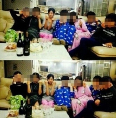 ▲ 김새론 가족사진 ⓒ온라인 커뮤니티