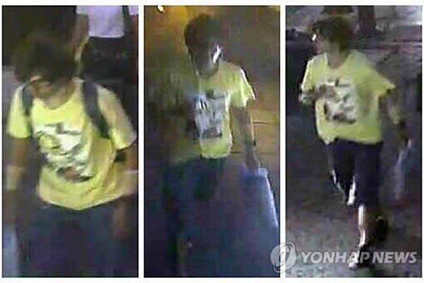 ▲ 태국 경찰이 공개한 17일 에라완 사원 폭탄테러 용의자의 모습. ⓒ연합뉴스. 무단전재 및 재배포 금지.