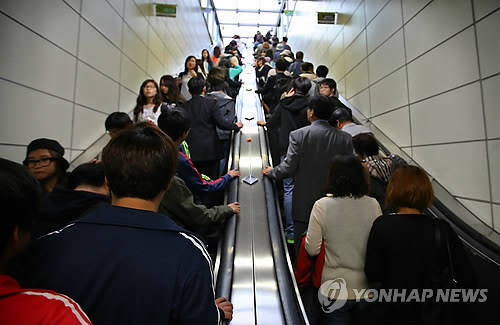 ▲ 에스컬레이터.ⓒ연합뉴스