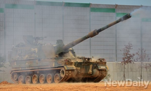 ▲ K-9자주포.ⓒ뉴데일리 정상윤 사진기자