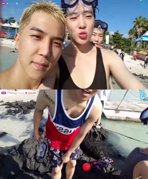 ▲ ⓒ 네이버 V앱 위너의 'SUMMER VACATION'