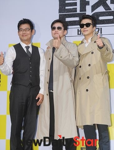 ▲ 성동일 김정훈 감독 권상우 ⓒ뉴데일리