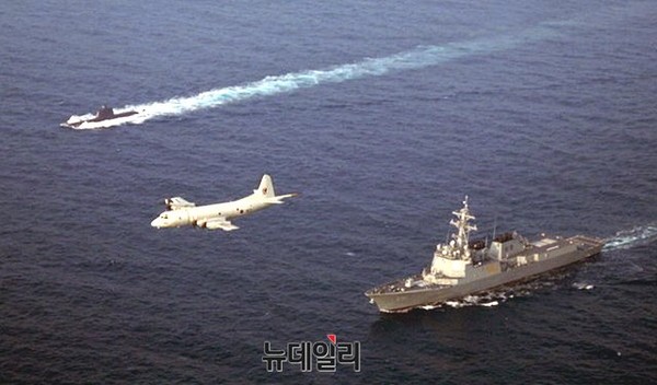 ▲ 초계활동을 벌이고 있는 우리군의 모습. ⓒ 뉴데일리DB