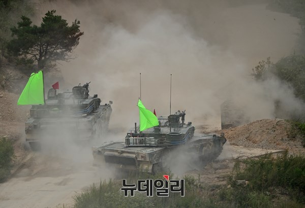 ▲ 2015 통합화력 격멸훈련 모습. ⓒ뉴데일리 정상윤 기자