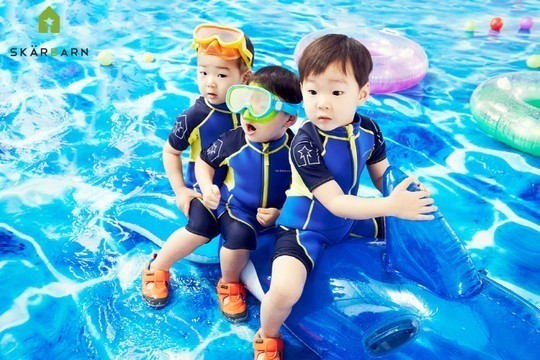 ▲ 송일국의 세 쌍둥이 아들 ⓒ섀르반