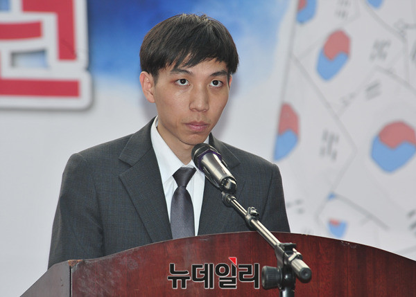 ▲ 김동근 대한민국청년대학생연합 대표. ⓒ 뉴데일리DB