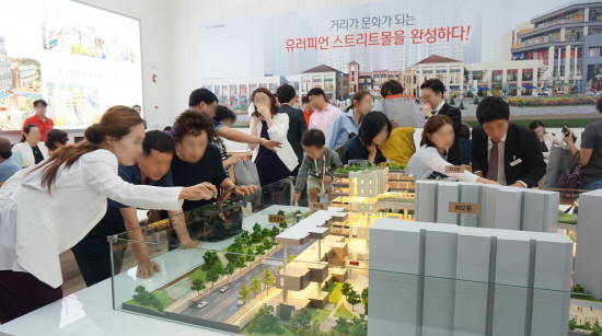 ▲ 현대산업개발이 분양한 '갈매역 아이파크' 모델하우스 모습.ⓒ현대산업개발