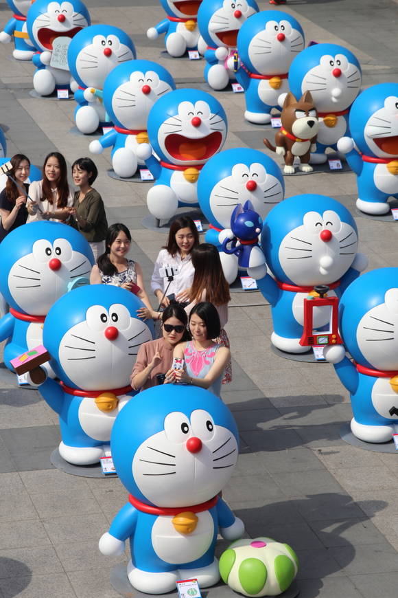 ▲ 현대아이파크백화점이 지난 28일 개점 9주년을 맞아 '도라에몽 100 비밀도구전'을 열었다. ⓒ현대아이파크백화점