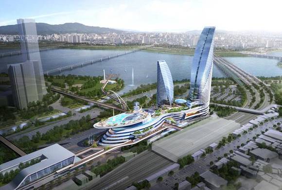 ▲ 수협이 응모했던 노량진시장 주변 복합리조트 조감도.ⓒ수협중앙회