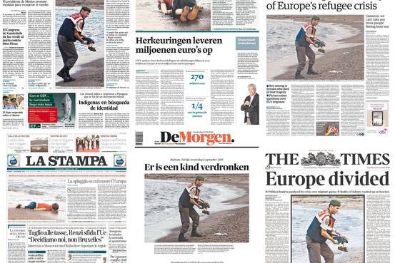 ▲ El Pais, Trouw, The Guradian, La Stampa, De Morgen, The Times.ⓒ