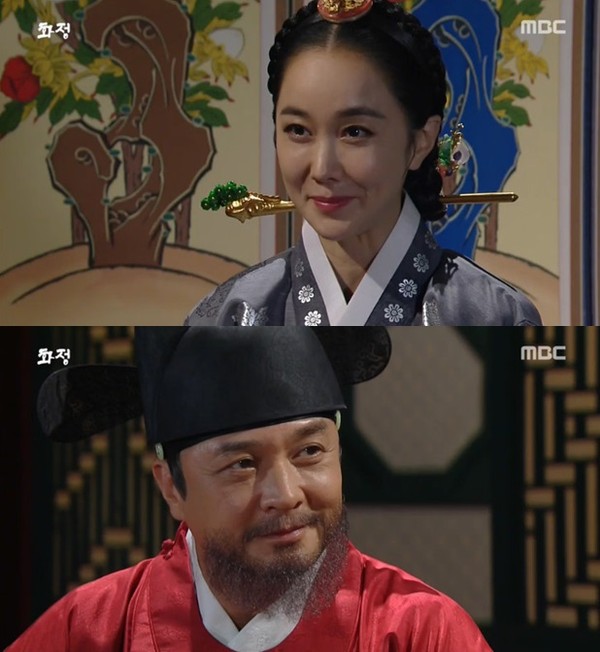 ▲ 김민서 조민기 ⓒ화정 방송화면 캡쳐