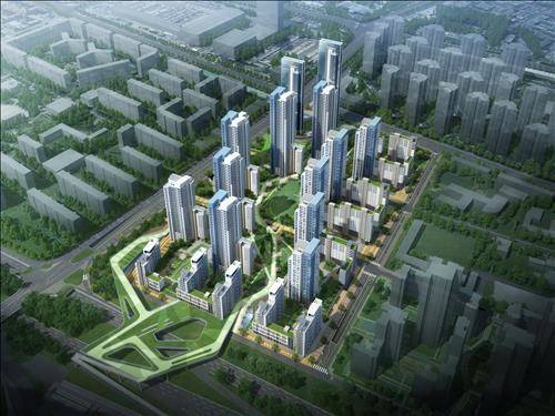 ▲ 삼성물산이 신반포3차·23차, 반포경남아파트, 우정에쉐르 1·2차 통합 재건축 시공사로 선정됐다. 사진은 재건축 조감도.ⓒ삼성물산