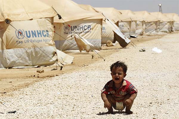 ▲ 요르단 국경지대에 유엔 난민고등판무관실(UNHCR)이 설치한 시리아 난민촌. ⓒ美펜실베니아 주립대 블로그 캡쳐
