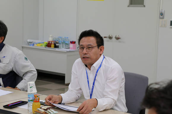 ▲ 박영순 티씨케이 대표는 지난 8일 경기도 안성 소재 본사에서 기업설명회(IR)를 진행했다. ⓒ 코스닥협회
