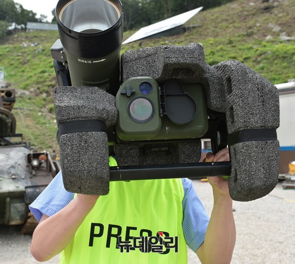 ▲ 지난달 24일 개최된 통합화력 격멸훈련에서 선보인 '현궁' 모습. ⓒ뉴데일리 정상윤 기자