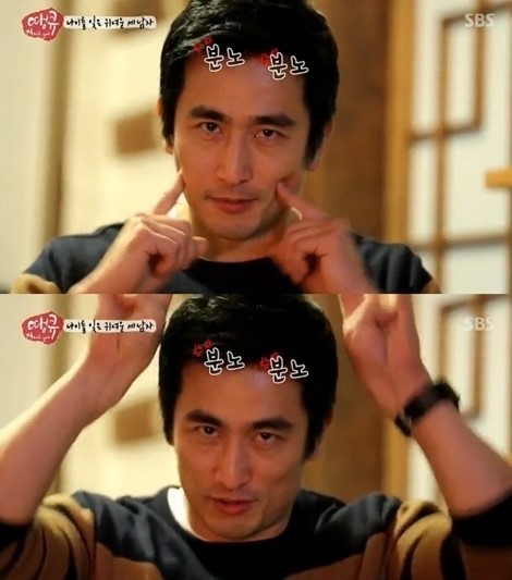 ▲ 차인표 ⓒ땡큐-스님, 배우 그리고 야구선수 방송화면