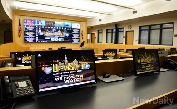 ▲ 2015년 어번쉴드 재난/대테러 훈련 통제실 ⓒ뉴데일리 오세진 사진기자