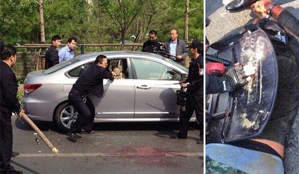 ▲ 中공안의 흔한 용의자 체포. 용의자는 체포 과정에서 공안에게 심하게 얻어맞아 숨졌다고 한다. 북한 정찰총국 조직원들도 이와 비슷한 과정을 겪었을 것으로 보인다. ⓒ해외 블로그 캡쳐