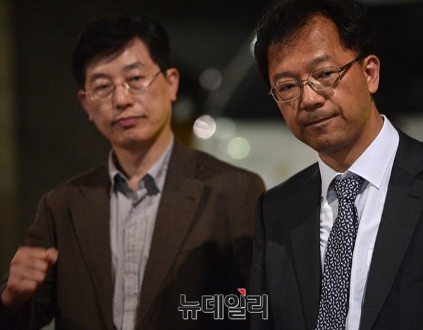 ▲ 양승오 박사(사진 오른쪽)와 양 박사의 변호를 맡고 있는 차기환 변호사(자유와 통일을 향한 변호사연대 대표, 사진 왼쪽). ⓒ 뉴데일리 정상윤 기자