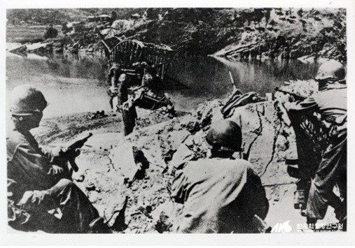 ▲ 낙동강 전선의 국군 방어 모습