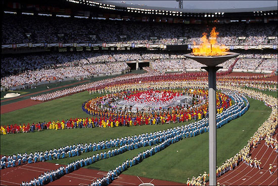 ▲ 1988년 서울 하계 올림픽 개막식