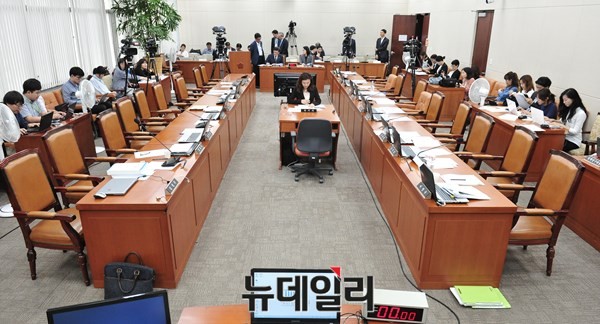 ▲ 21일 보건복지위원회 국정감사가 파행했다. ⓒ뉴데일리 이종현 기자