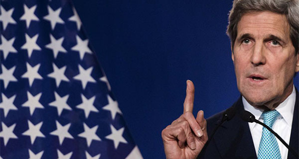 ▲ 존 케리 美국무장관. ⓒ러시아 관영 스푸트니크 뉴스 화면캡쳐