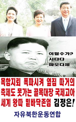 ▲ 자유북한운동연합(대표 박상학)은 지난 20일 대북전단을 북한에 날려보낼 때 사용한 김정은 사진. ⓒ자유북한운동연합 제공-뉴데일리