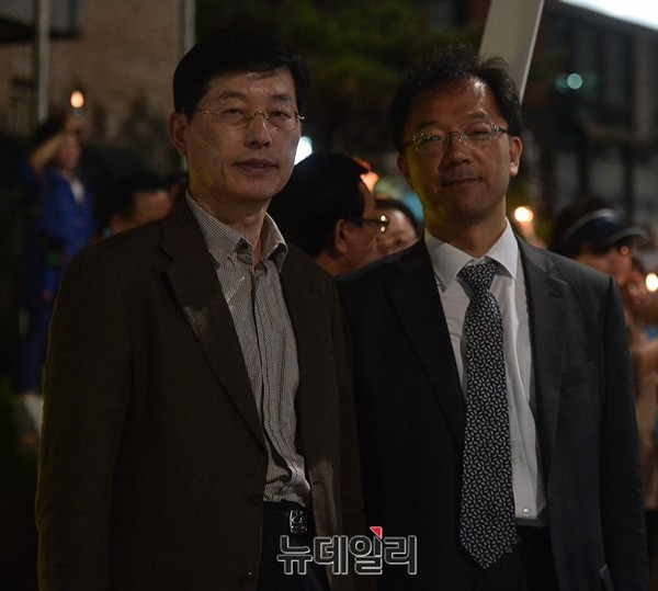 ▲ 양승오 박사(사진 왼쪽)와 차기환 변호사. ⓒ 뉴데일리 정상윤 기자