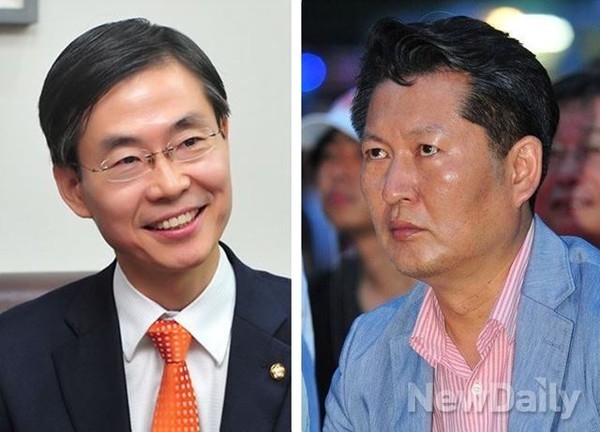 ▲ 새정치민주연합 조경태 의원(왼쪽)과 정청래 의원.ⓒ뉴데일리DB