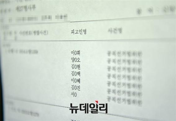 ▲ 박주신씨 병역비리 의혹을 핵심쟁점으로 하는 양승오 박사 등 시민 7명에 대한 공직선거법 위반 공판을 알리는 법정 안내문. ⓒ 뉴데일리DB