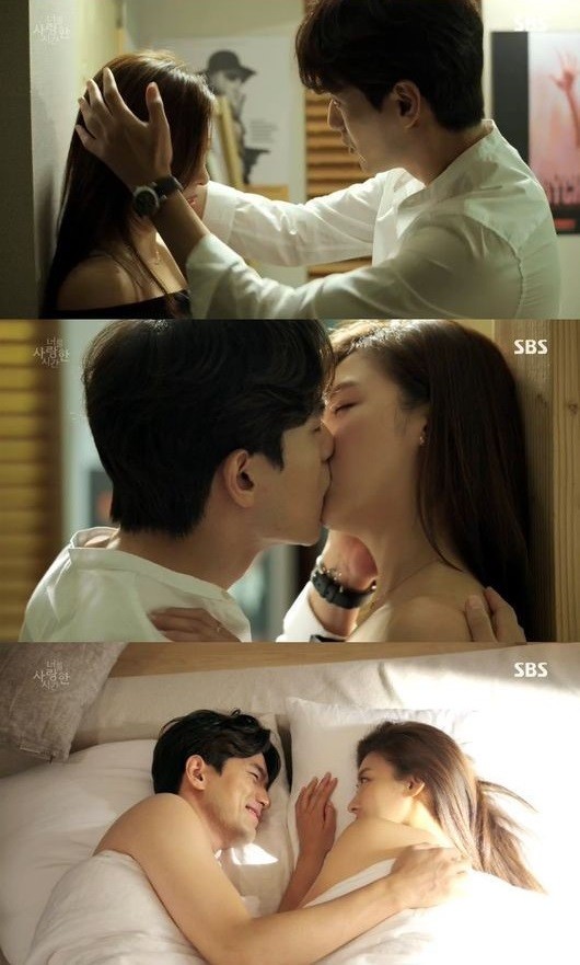 ▲ 하지원 이진욱ⓒSBS '너를 사랑한 시간'