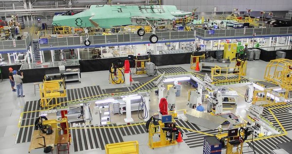 ▲ F-35 전투기 제작현장.ⓒ록히드마틴