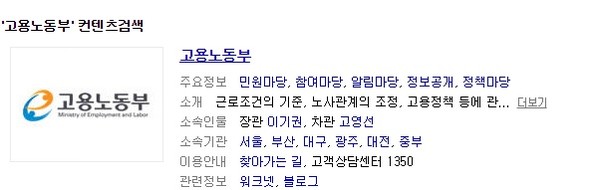 ▲ 고용노동부ⓒ네이버
